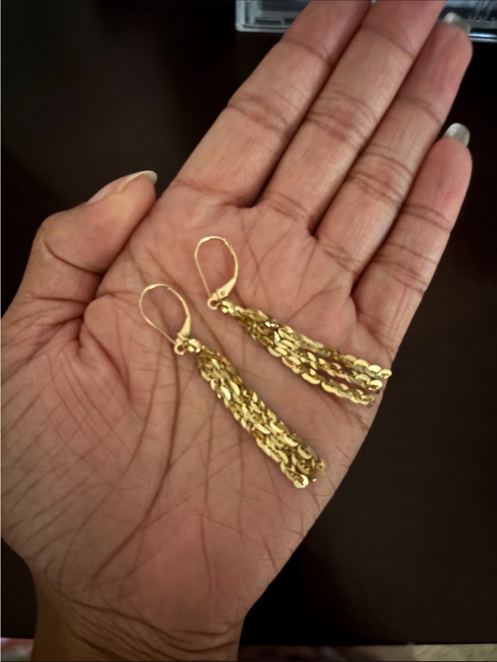 Light weight well made  Tassel Drop Earrings - Women Jewelry 10kt solid gold